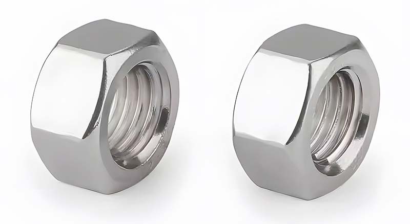 Single chamfered hex nut