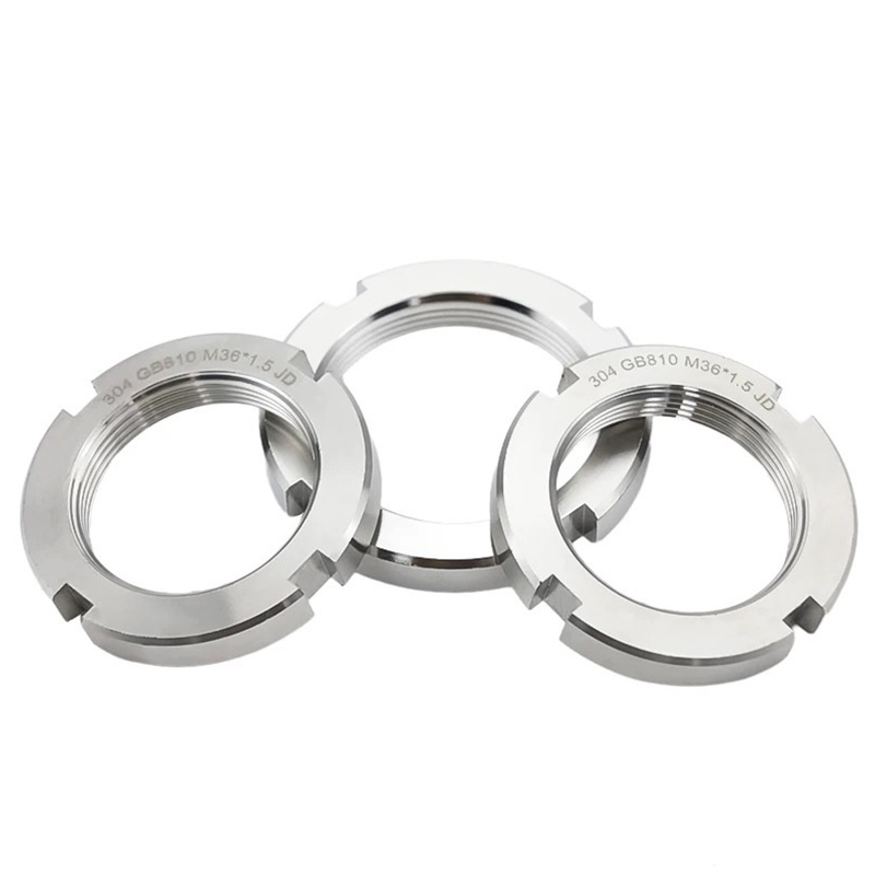 Precision Machined Slotted Round Nut