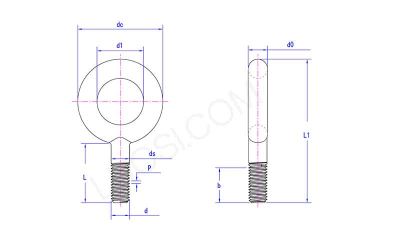 Eye Bolt Right Hand Thread