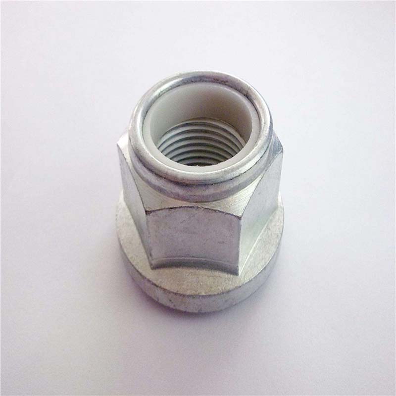 Nylon txertatu hexagonoa brida blokeatu intxaur kasua