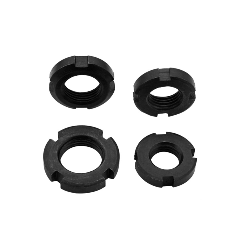 Astinduaren kontrako azkoin biribila blokeatzeko zirrindutua